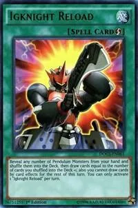 Igknight Reload DOCS-EN061 Yu-Gi-Oh card from Dimension of Chaos