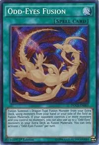 Odd-Eyes Fusion DOCS-EN063 Unlimited Yu-Gi-Oh card from Dimension of Chaos