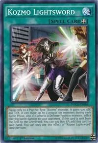 Kozmo Lightsword DOCS-EN086 Unlimited Yu-Gi-Oh card from Dimension of Chaos