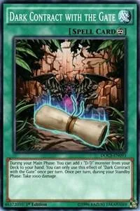 Dark Contract with the Gate DOCS-EN093 Unlimited Yu-Gi-Oh card from Dimension of Chaos