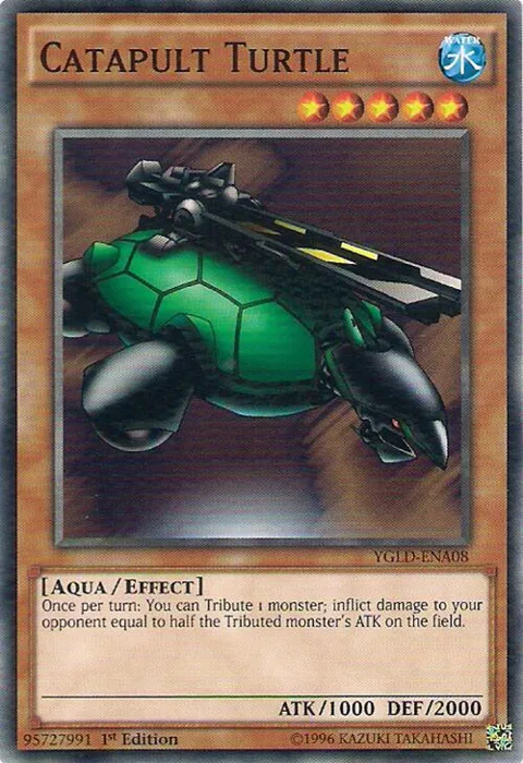Catapult Turtle YGLD-ENA08 Yu-Gi-Oh card from King of Games: Yugi's Legendary Decks