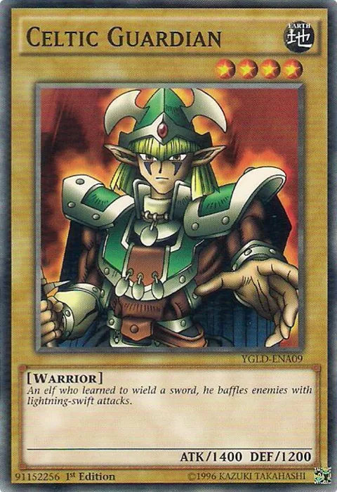 Celtic Guardian YGLD-ENA09 Yu-Gi-Oh card from King of Games: Yugi's Legendary Decks