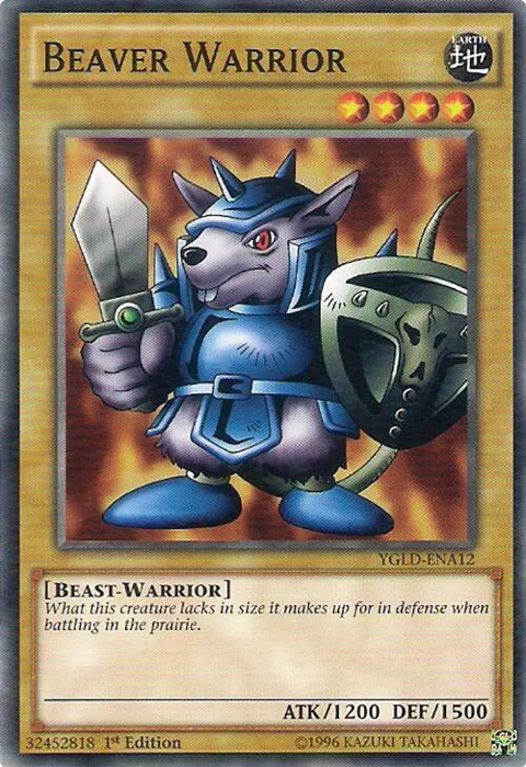 Beaver Warrior YGLD-ENA12 Yu-Gi-Oh card from King of Games: Yugi's Legendary Decks