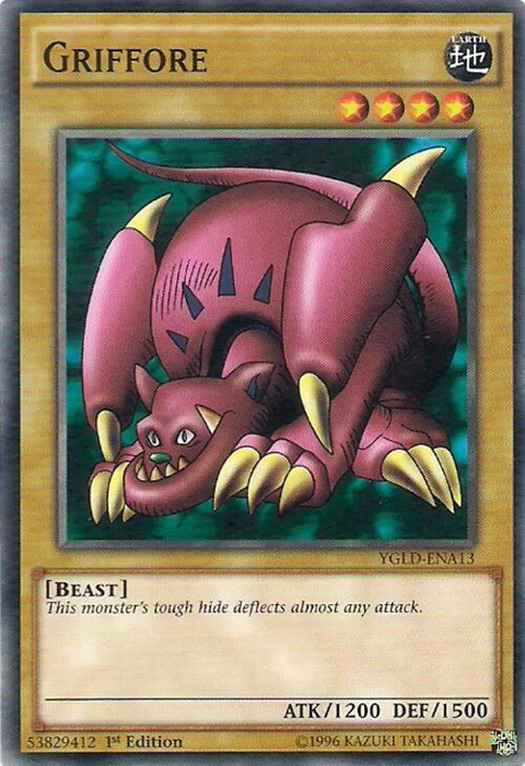 Griffore YGLD-ENA13 Yu-Gi-Oh card from King of Games: Yugi's Legendary Decks