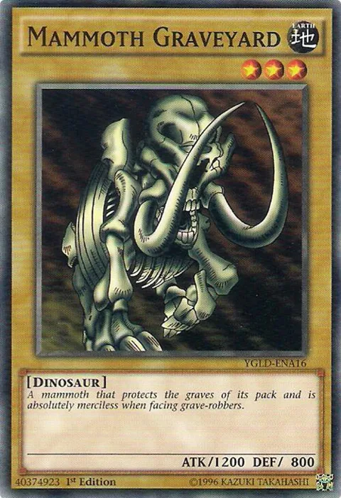 Mammoth Graveyard YGLD-ENA16 Yu-Gi-Oh card from King of Games: Yugi's Legendary Decks