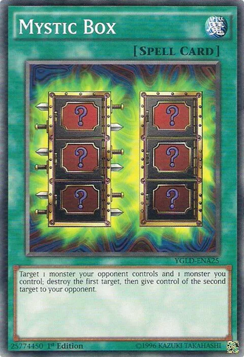 Mystic Box YGLD-ENA25 Yu-Gi-Oh card from King of Games: Yugi's Legendary Decks