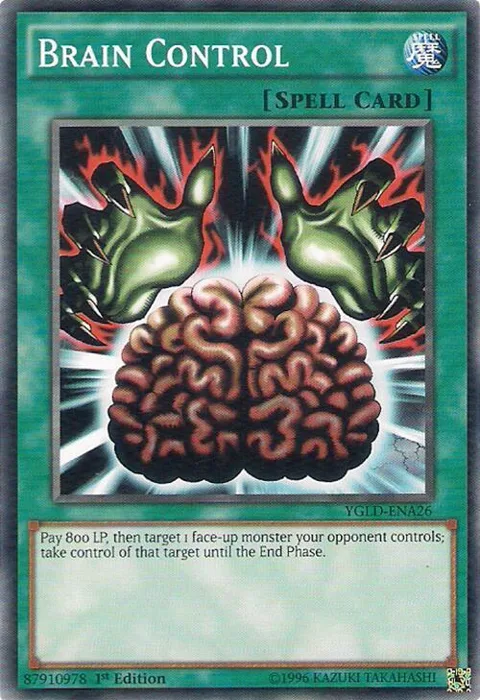 Brain Control YGLD-ENA26 Yu-Gi-Oh card from King of Games: Yugi's Legendary Decks