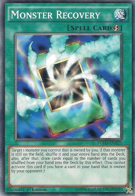 Monster Recovery A YGLD-ENA27 Yu-Gi-Oh card from King of Games: Yugi's Legendary Decks