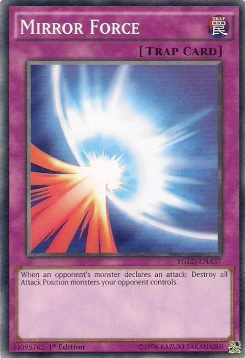 Mirror Force A YGLD-ENA37 Yu-Gi-Oh card from King of Games: Yugi's Legendary Decks