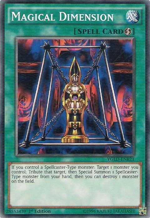 Magical Dimension YGLD-ENB21 Yu-Gi-Oh card from King of Games: Yugi's Legendary Decks