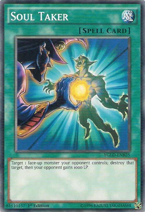 Soul Taker YGLD-ENB25 Yu-Gi-Oh card from King of Games: Yugi's Legendary Decks