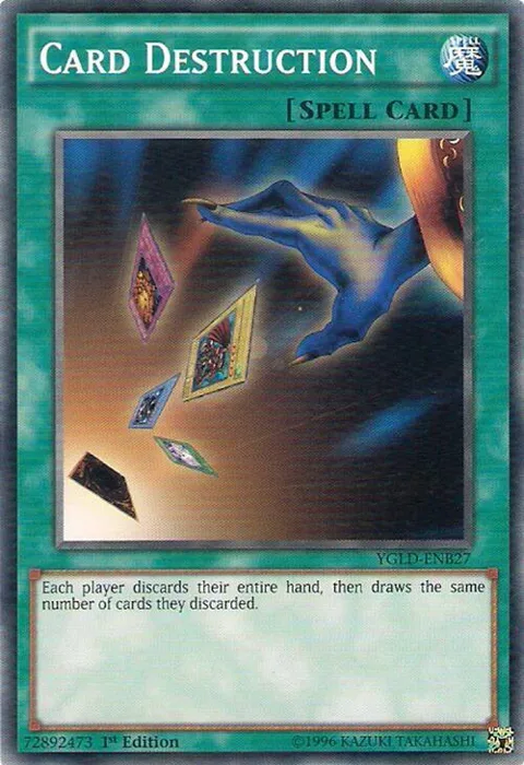 Card Destruction YGLD-ENB27 YGLD 1st Edition Yu-Gi-Oh card from King of Games: Yugi's Legendary Decks