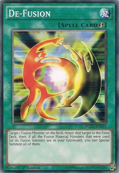 De-Fusion YGLD-ENB31 Yu-Gi-Oh card from King of Games: Yugi's Legendary Decks