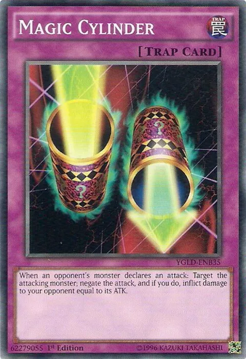 Magic Cylinder YGLD-ENB35 Yu-Gi-Oh card from King of Games: Yugi's Legendary Decks