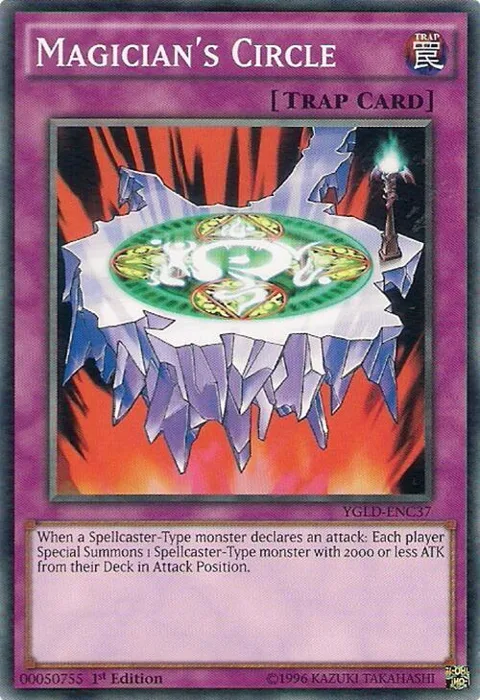 Magician's Circle YGLD-ENC37 Yu-Gi-Oh card from King of Games: Yugi's Legendary Decks