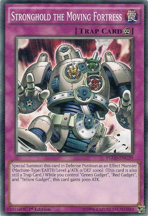 Stronghold the Moving Fortress YGLD-ENC39 Yu-Gi-Oh card from King of Games: Yugi's Legendary Decks