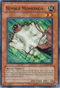 Nimble Momonga DLDI-EN002 Yu-Gi-Oh card from Duelist League Demo 2010