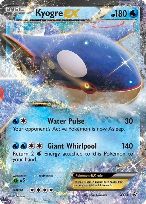 Kyogre EX #XY41 Holofoil Pokémon card from XY Promos