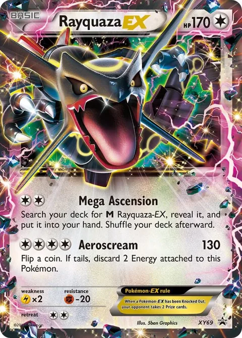 Rayquaza EX Shiny #XY69 Holofoil Pokémon card from XY Promos