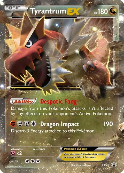 Tyrantrum EX #XY70 Holofoil Pokémon card from XY Promos