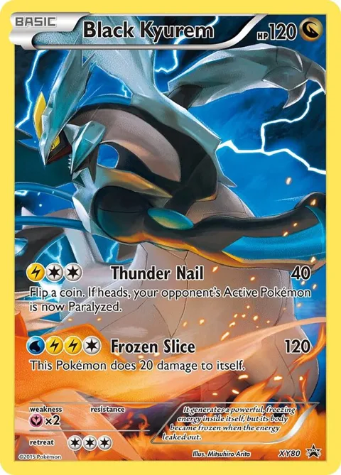 Black Kyurem #XY80 Holofoil Pokémon card from XY Promos