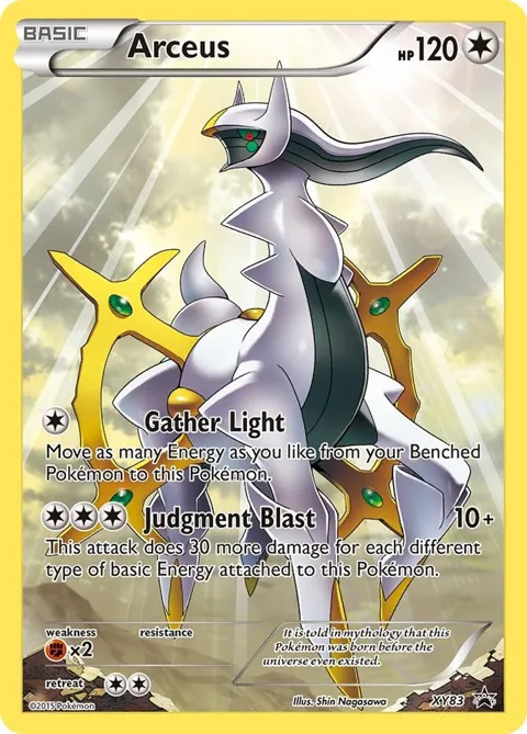 Arceus #XY83 Holofoil Pokémon card from XY Promos