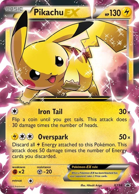 Pikachu EX #XY84 Holofoil Pokémon card from XY Promos