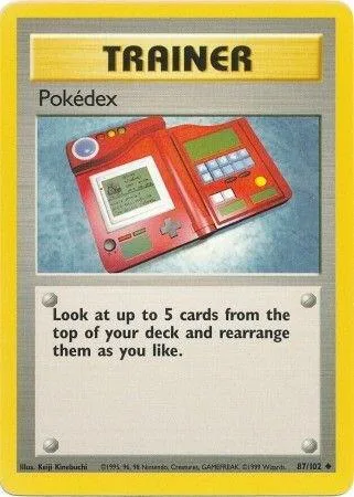 Pokedex #087/102 Pokémon card from Base Set