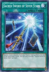 Sacred Sword of Seven Stars SDMP-EN029 Yu-Gi-Oh card from Structure Deck: Master of Pendulum