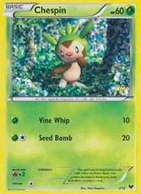 Chespin - 2/12 #002/012 Holofoil Pokémon card from McDonald's Promos 2014