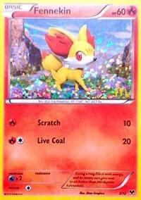 Fennekin - 3/12 #003/012 Holofoil Pokémon card from McDonald's Promos 2014