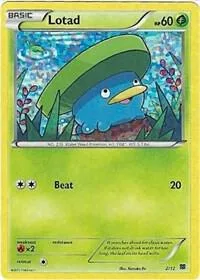 Lotad - 2/12 #002/012 Holofoil Pokémon card from McDonald's Promos 2015