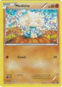 Meditite - 9/12 #009/012 Holofoil Pokémon card from McDonald's Promos 2015