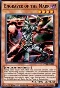 Engraver of the Mark CORE-ENSE3 Yu-Gi-Oh card from Clash of Rebellions