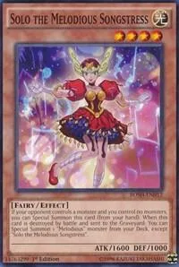 Solo the Melodious Songstress BOSH-EN012 Yu-Gi-Oh card from Breakers of Shadow