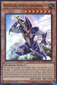 Buster Blader, the Destruction Swordmaster BOSH-EN018 1st Edition Yu-Gi-Oh card from Breakers of Shadow