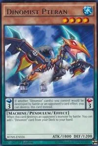 Dinomist Pteran BOSH-EN026 Yu-Gi-Oh card from Breakers of Shadow