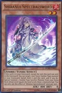 Shiranui Spectralsword BOSH-EN031 Yu-Gi-Oh card from Breakers of Shadow