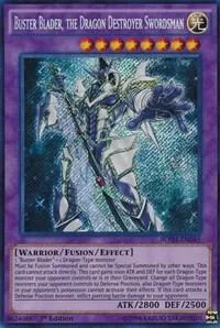 Buster Blader, the Dragon Destroyer Swordsman BOSH-EN045 Unlimited Yu-Gi-Oh card from Breakers of Shadow