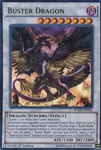 Buster Dragon BOSH-EN052 1st Edition Yu-Gi-Oh card from Breakers of Shadow