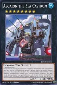 Aegaion the Sea Castrum BOSH-EN055 Yu-Gi-Oh card from Breakers of Shadow