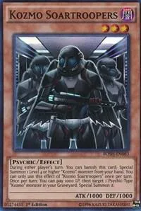 Kozmo Soartroopers BOSH-EN083 Yu-Gi-Oh card from Breakers of Shadow