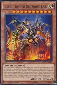 Jizukiru, the Star Destroying Kaiju BOSH-EN088 Yu-Gi-Oh card from Breakers of Shadow