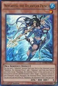 Neptabyss, the Atlantean Prince BOSH-EN092 Yu-Gi-Oh card from Breakers of Shadow