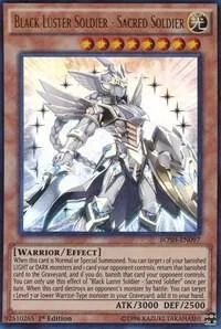 Black Luster Soldier - Sacred Soldier BOSH-EN097 Unlimited Yu-Gi-Oh card from Breakers of Shadow