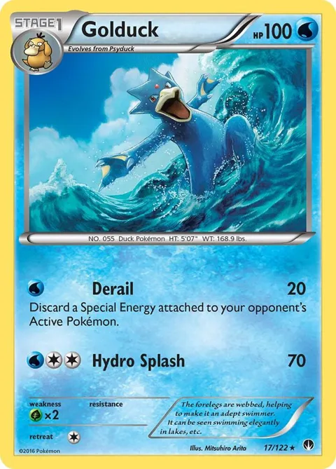 Golduck #17/122 Pokémon card from XY - BREAKpoint