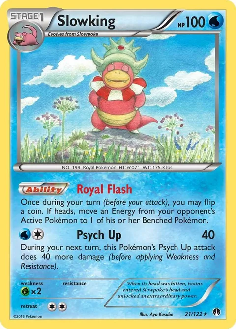 Slowking #21/122 Holofoil Pokémon card from XY - BREAKpoint