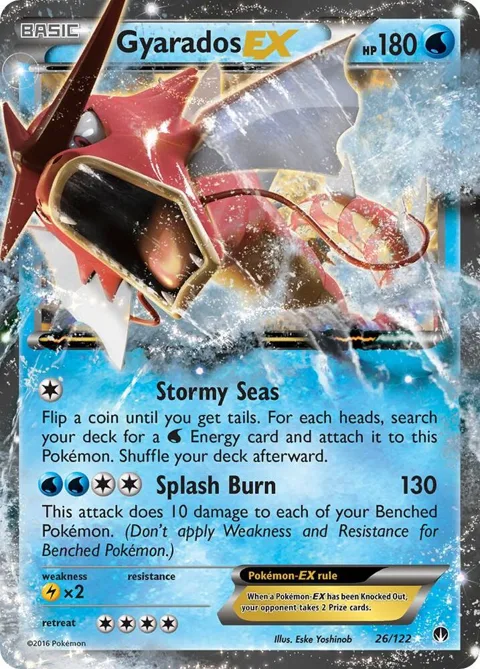 Gyarados EX #26/122 Holofoil Pokémon card from XY - BREAKpoint