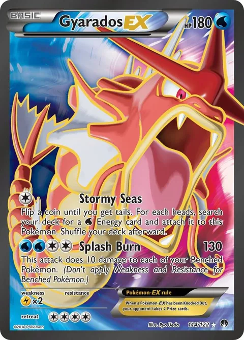 Gyarados EX Full Art #114/122 Holofoil Pokémon card from XY - BREAKpoint