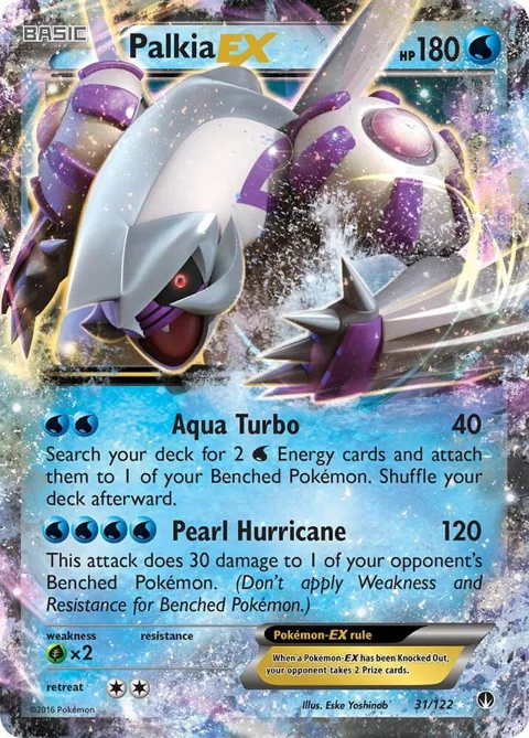 Palkia EX #31/122 Holofoil Pokémon card from XY - BREAKpoint